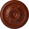 Ekena Millwork Stockport Ceiling Medallion (Fits Canopies up to 6 1/4"), Hand-Painted Firebrick, 28"OD x 2 3/4"P CM28STFIF - alternate 1